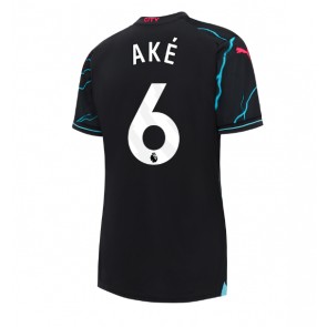 Manchester City Nathan Ake #6 Tredje trøje Dame 2023-24 Kort ærmer